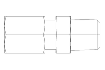 管道螺栓紧固装置 LL 4 M8x1 St-Zn gelbchr.