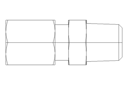 Pipe screw connector LL 4 M8x1