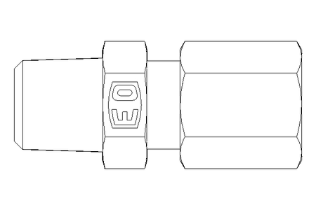 管道螺栓紧固装置 LL 4 M8x1 St-Zn gelbchr.