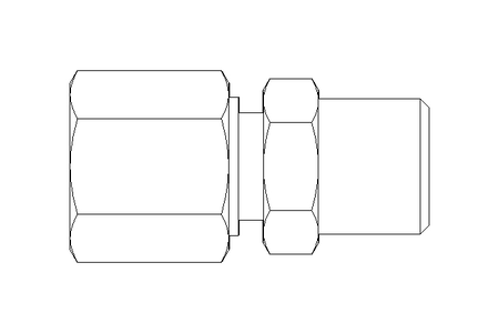 Pipe screw connector LL 6 R1/8"