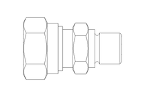 Conector roscado p/ tubos L 8 G1/8"