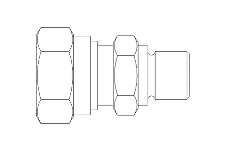 Conector roscado p/ tubos L 8 G1/8"