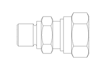 管道螺栓紧固装置 L 8 G1/8" St-Zn DIN2353