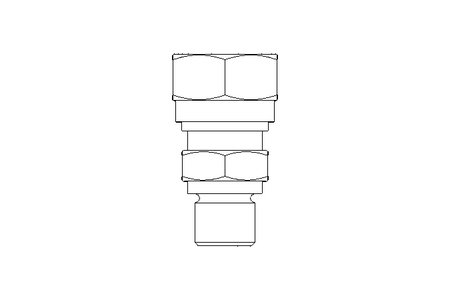 Conector roscado p/ tubos L 8 G1/8"