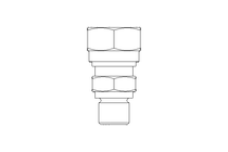 Pipe screw connector L 8 G1/8" St-Zn