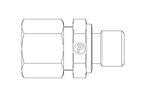 Rohrverschraubung L 10 G1/4" St-phos