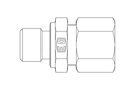 Rohrverschraubung L 10 G1/4" St-phos