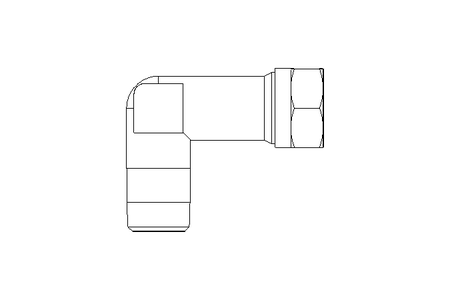 Pipe screw connector LL 4 M8x1