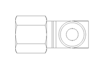 Pipe screw connector LL 6 M10x1