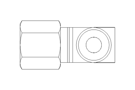 Conexão roscada de tubo LL 6 M10x1