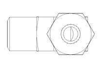 管道螺栓紧固装置 L 8 R1/4" St-Zn gelbchr.