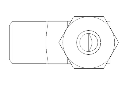 Conector roscado p/ tubos L 8 R1/4"