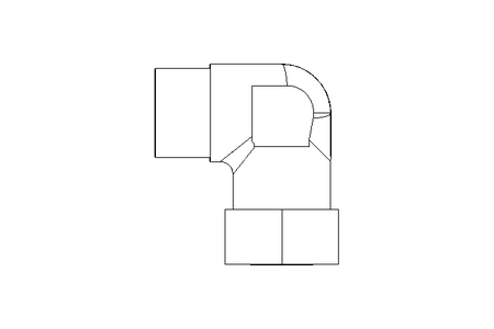 Raccord de tube L 15 R1/2" 1.4571