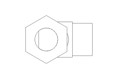 Raccord de tube L 15 R1/2" 1.4571