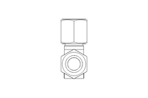 Threaded elbow connector LL 6/6 1.4571