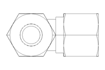 T-Verschraubung L 10/10/10 St-Zn DIN2353