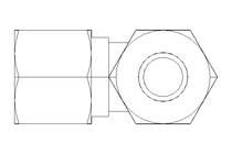 T-Verschraubung L 10/10/10 St-Zn DIN2353