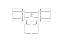 Threaded T-connector L 10/10/10 St-Zn