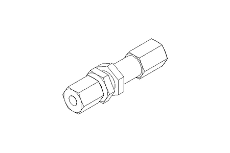 Thread. bulkhead connect. L 6/6 1.4571