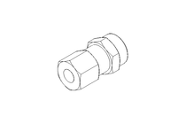 Anschlussverschraubung L 8 G1/4" 1.4571