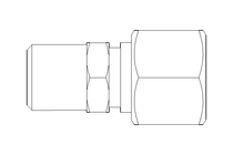 Conector roscado p/ tubos L 12 R1/4"