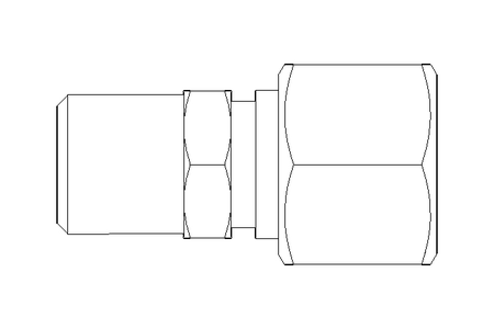 Raccordo a vite per tubo L 12 R1/4"