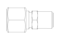 Conector roscado p/ tubos L 12 R1/4"