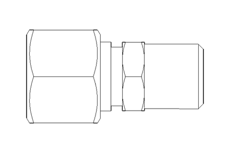 Pipe screw connector L 12 R1/4" 1.4571