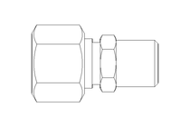 Conector roscado p/ tubos L 12 R1/4"