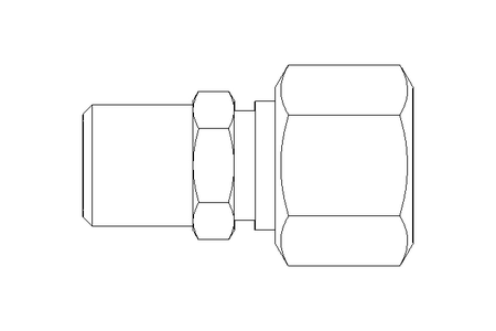 Conector roscado p/ tubos L 12 R1/4"