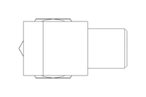 Rohrverschraubung LL 6 M6x1 St-Zn