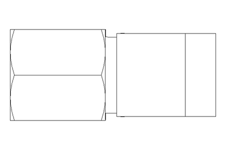 Rohrverschraubung LL 6 M6x1 St-Zn