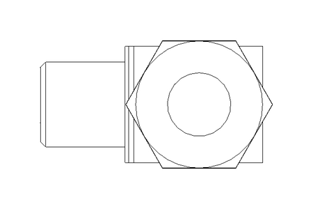 Rohrverschraubung LL 6 M6x1 St-Zn