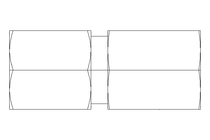 Stud  coupling L 6 M10x1 St-Zn