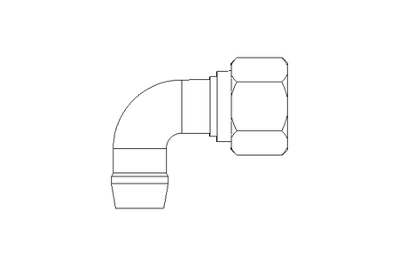 Raccordo a vite per tubo LL 6 M8x1 St-Zn