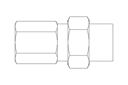 Anschlussverschraubung L 6 G1/4" Niro