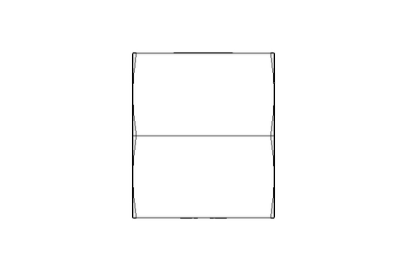 Überwurfmutter LL 8 M12x1 1.4571 DIN3870