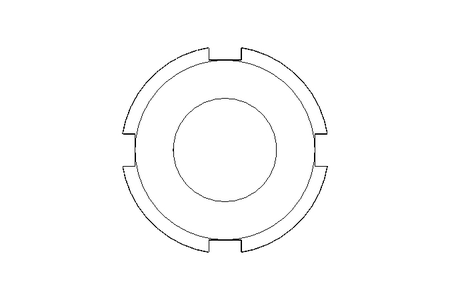 Tuerca ranurada F DN10 1.4301 DIN11851