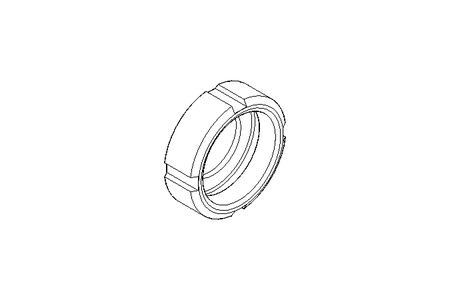 Slotted nut F DN25 1.4404 DIN11851