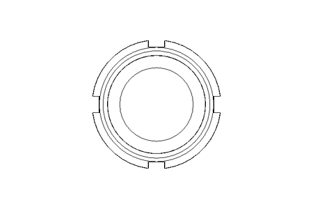 Nutmutter F DN25 1.4404 DIN11851