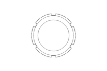 Slotted nut F DN65 1.4301 DIN11851