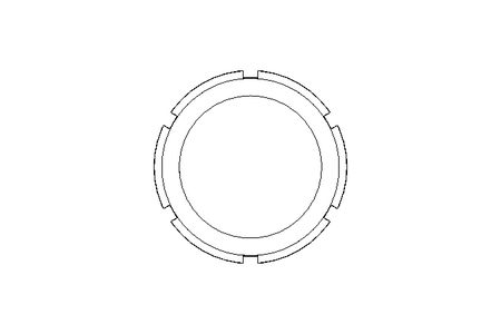 Slotted nut F DN80 1.4571 DIN11851