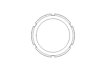 Slotted nut F DN100 1.4301 DIN11851