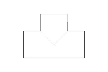 T-Stück TS 70x2 1.4404 DIN 11852
