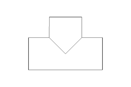 T-Stück TS 70x2 1.4404 DIN 11852