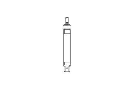 Doppelt wirkender Zylinder D25 Hub80