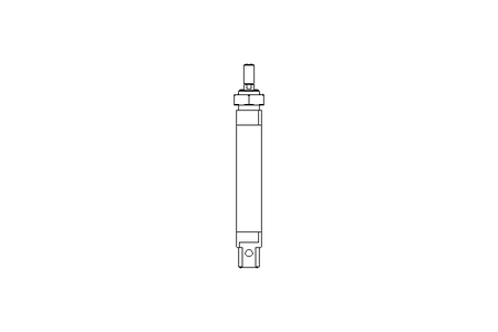 Doppelt wirkender Zylinder D25 Hub80