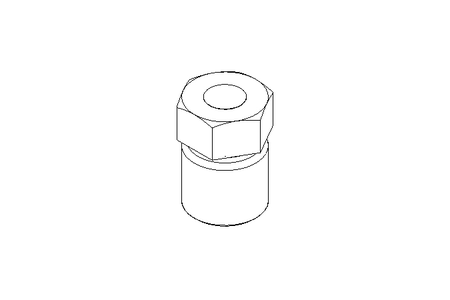 Male fitting for pipes 4 M8x1 MS