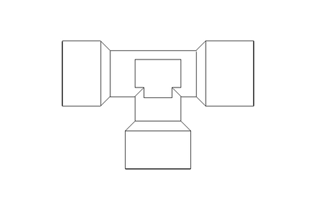 T-Stück G1/4 Ms-Ni