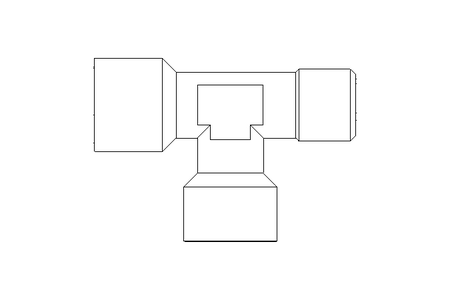 Т-ОБРАЗНЫЙ СОЕДИНИТЕЛЬ S2070 1/4-1/4